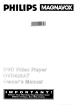 Philips/Magnavox Magnavox DVD420AT Owner's Manual