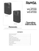 Panasonic RAMSA WS-AT300 Operating Instructions Manual