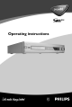 Philips DVDR80 Operating Instructions Manual