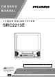 Sylvania Sylvania SRC2213E Owner's Manual
