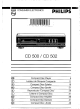 Philips CD 500 Manual