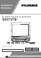 Sylvania Sylvania SSC727B Owner's Manual