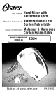 Oster 2534 User Manual