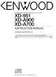KENWOOD XD-951 Instruction Manual