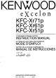 KENWOOD eXcelon KFC-Xr71p Instruction Manual
