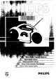 Philips stereo radio Cassette recorder Instructions Manual