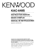 KENWOOD KAC-648S Instruction Manual