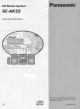 Panasonic SC-AK25 Operating Instructions Manual