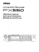Yamaha FX550 Operating Manual