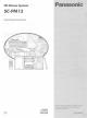 Panasonic SC-PM15 Operating Instructions Manual