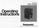 Panasonic WV-PS03 Operating Instructions Manual