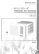Panasonic CW-XC143EU Installation And Operating Instructions Manual