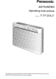 Panasonic F-P15HU1 Operating Instructions Manual