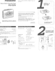 Panasonic RQ-E20V Operating Instructions