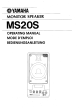 Yamaha MS20S Operating Manual