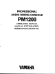 Yamaha PM1200 Operating Manual