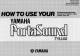 Yamaha PortaSound TYU-40 Owner's Manual