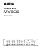 Yamaha MV802 Operating Manual