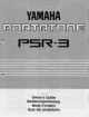 Yamaha Portatone PSR-3 Owner's Manual