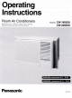 Panasonic CW-1805SU Operating Instructions Manual
