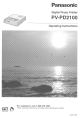 Panasonic PV-PD2100 Operating Instructions Manual