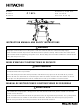 Hitachi C 10FL Instruction Manual And Safety Instructions