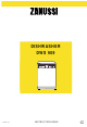 Zanussi DWS 909 Instruction Book