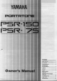 Yamaha PortaTone PSR-150 Owner's Manual