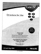 Philips Color TV Directions For Use Manual