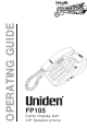 Uniden FP105 Operating Manual