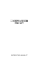 Zanussi DW 927 Instruction Booklet