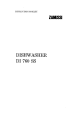 Zanussi DI 760 SS Instruction Booklet