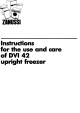 Zanussi DVI 42 Use And Care Instruction