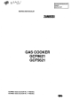 Zanussi GCF9621 Instruction Booklet