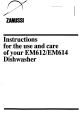 Zanussi EM612 Use And Care Instructions Manual