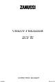 Zanussi ZCF 37 Instruction Booklet