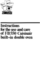Zanussi FB550 Use And Care Instructions Manual