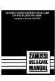 Zanussi VH401H Instructions For The Use And Care