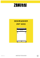 Zanussi ZDT 6253 Instruction Book