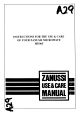 Zanussi ME965 Instructions For Use And Care Manual