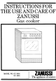 Zanussi GC 9601 Instructions For Use Manual