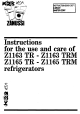 Zanussi Z1163 TR: Z1163 TRM Instruction Manual