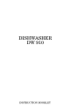 Zanussi DW 910 Instruction Booklet
