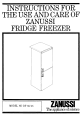 Zanussi DF 56 Instruction Booklet