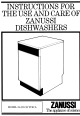 Zanussi DS 20 TCR/A Instructions For Use And Care Manual