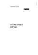 Zanussi DW 920 Instruction Booklet