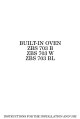 Zanussi ZBS 703 B Instructions For Installation And Use Manual