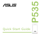 Asus P535 Quick Start Manual