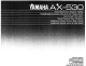 Yamaha AX-530 Owner's Manual