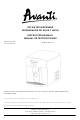 Avanti WIMD332PC-IS Instruction Manual